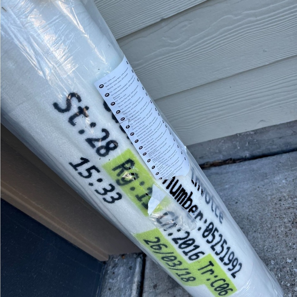 Virgil Abloh “off white” x Ikea receipt rug